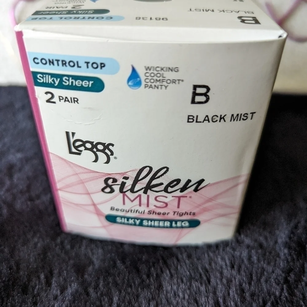 Black Nylon Tights B Silky Sheer